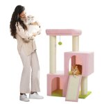 Pawz road grand arbre a chat arbre  chat avec poteaux xxl 11 cm en sisal double condos & perchoir de ...