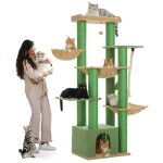 Pawz road grand arbre a chat arbre � chat avec poteaux xxl 11 cm en sisal hamacs spacieux condo & perchoir ...
