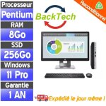Pc pentium gold avec �cran 22 - 256go ssd - 8go de ram - windows 11 pro