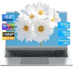 Pc portable - 15. 6 fhd - intel pentium gold 6500y(jusqu� 3. 4 ghz) - 16go ram - 512go ssd - ordinateur ...