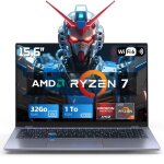 Pc portable gamer micrear 15. 6 fhd amd ryzen 7 6800hx(8c - 16t jusqu� 47 ghz)32go ddr51 to ssdwifi6amd ...