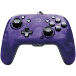 Pdp afterglow manette filaire camouflage violet pour nintendo switch - licence officielle - port jack ...