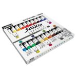 Pebeo studio acrylics 20 tubes 20 ml + pinceau