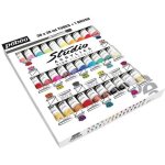 Pebeo studio acrylics 30 tubes 20 ml + brosse
