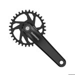 P�dalier axe carr� shimano
