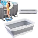 Pediluve piscine bassine pied pour �chelle de piscine bassine pour bain de pieds portable antid�rapant ...