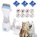Peigne anti poux electrique aspirateur poux with trois filter children pet filtre cheveux lectrique - ...