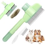 Peigne autonettoyant pour animaux de compagnie - peigne � puces pour chat - brosse autonettoyante pour ...