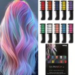 Peigne � craie pour cheveux (10 couleurs) pour filles et enfants coloration temporaire pour enfants adultes ...