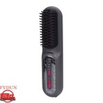 Peigne de lisseur de cheveux sans fil cheveux de brosse � chaleur n�gative ionique avec 3 param�tres ...