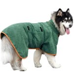 Peignoir de bain pour chien en microfibre s�chage rapide super absorbant absorbant lhumidit� avec col ...