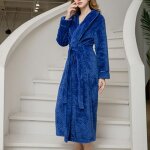 Peignoir de bain femme col châle flanelle - peignoir polaire chaud epaisse couleur unie - automne hiver ... Peignoir de bain femme col châle flanelle - peignoir polaire chaud epaisse couleur unie - automne hiver ...