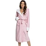 Peignoir de bain - femme - robe � capuche luxueuse - flanelle - taille unique - rose