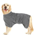 Peignoir pour chien - gigicial - gris - taille m l xl - 1 pice