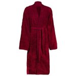 Peignoir kinn vidaxl en coton rouge xxl - peignoir de sortie de bain confortable