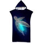 Peignoir unisexe pour adulte en microfibre poncho  capuche serviette de bain peignoir de surf dt peignoir ...