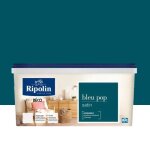 Peinture acrylique ripolin esprit déco satin bleu pop 3 l Peinture acrylique ripolin esprit déco satin bleu pop 3 l