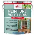 Peinture volet bois extrieur - laque effet tendu longue dure 2. 5 l - bleu pastel - ral 5024