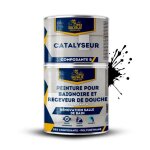 Peinture pour baignoires - brico salvaje - eb�ne fonc� - brillant - 075 l - bicouche