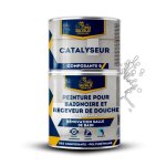 Peinture pour baignoires - brico salvaje - satin� - brouillard hivernal - 075 l - r�sistante � lhumidit� ...