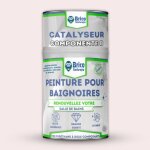 Peinture pour baignoires finition brillant rose clair marilyn bicomposant 600 + 150 ml application facile ...