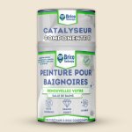 Peinture pour baignoires finition satin� beige clair scarlett bicomposant 600 + 150 ml application facile ...