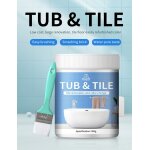 Peinture de bain blanc brillant kit de r�paration pour baignoire peinture �mail de bain - 300 g - formule ...