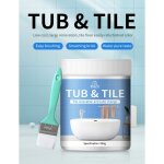 Peinture de bain blanc brillant kit de rparation pour baignoire mail de bain - 300 g - formule  schage ...