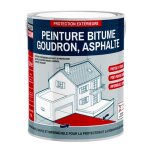 Peinture bitume r�sine sol enrob� bitumeux asphalte goudron 2. 5 litres blanc