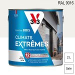 Peinture bois ext�rieur climats extr�mes ral 9016 blanc satin 2l v33