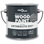 Peinture pour bois ext�rieure - vidaxl - gris - 165 x 165 x 16 cm - s�chage rapide - faible odeur - r�sistant ...