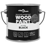 Peinture pour bois ext�rieure - vidaxl - noir - 165 x 165 x 16 cm - s�chage rapide - faible odeur - r�sistant ...