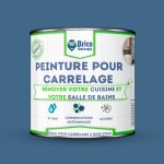 Peinture pour carrelage - bricosalvaje - matte marine - haute adh�rence - application facile - 750 ml ...