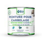 Peinture pour carrelage - bricosalvaje - matte blanc alpin - haute adhrence - application facile - 750 ...