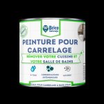 Peinture pour carrelage - bricosalvaje - satin noir bne - haute adhrence - application facile - monocouche ...