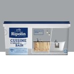 Peinture cuisine & salle de bain ripolin gris galet 2 l