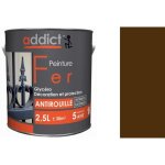 Peinture - addict - marron brun noyer - glycrophtalique - brillant - 2. 5l