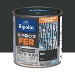 Peinture fer glycro ripolin xpro3 fer mat noir 05 l