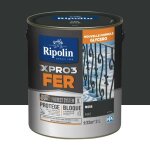 Peinture fer glyc�ro ripolin xpro3 fer mat noir 2 l
