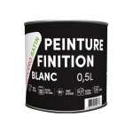 Peinture finition glycero satin blanc 0. 5l - tout dans le prix