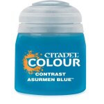Peinture - games workshop - citadel - contrast asurmen - couleur bleu - 18 ml - mat