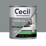 Peinture glyc�ro sol c�cil professionnel pe sol gris fonc� satin 05 l