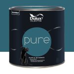 Peinture murs & boiseries dulux valentine pure p�trole 2 l