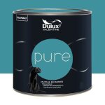 Peinture murs & boiseries dulux valentine pure turquoise 2 l
