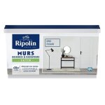 Peinture murs boiseries radiateurs ripolin gris fusain satin 25 l Peinture murs boiseries radiateurs ripolin gris fusain satin 25 l