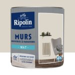 Peinture murs boiseries radiateurs ripolin mat beige glaise 05 l