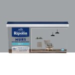Peinture murs boiseries radiateurs ripolin mat gris galet 25 l