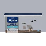 Peinture murs boiseries radiateurs ripolin mat gris sirius 25 l
