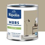Peinture murs boiseries radiateurs ripolin satin beige cachemire 05 l