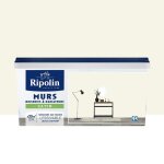Peinture murs boiseries radiateurs ripolin satin �cru 25 l